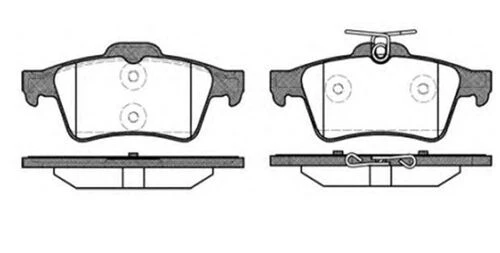 Mga 55139 Arka Fren Disk Balata Focus C-max 04-15 Laguna Iıı-vectra C 03-508 10- 3m512m008aa