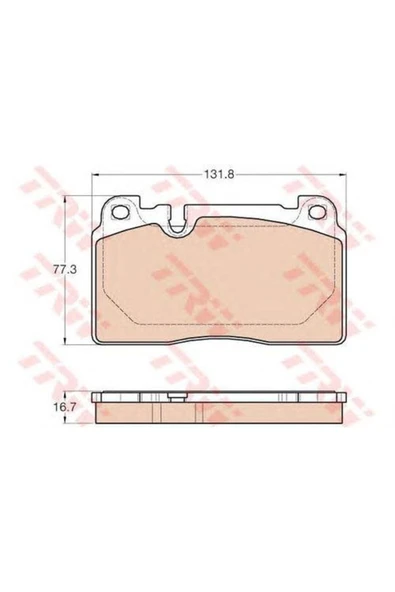 Fren Balatası Ön A6 11 A7 10 Q5 08 / Macan 14 ürün görseli 1