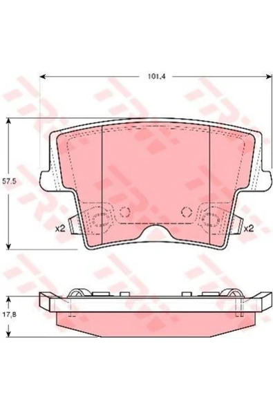 Fren Balatası Arka Thema 11 / 300 C 0410 ürün görseli 1