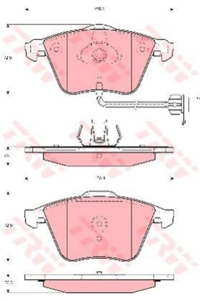 FREN BALATASI ÖN TT 0610 2.0 TFSI 3.2 V6 quatro ürün görseli 1