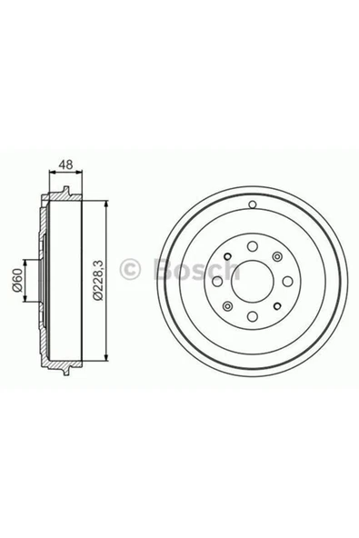Bosch 0986477208  Fren Kampanası Punto Evo 09-corsa D 06-adam 13- 55701380 ürün görseli 1