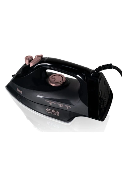 Arnica Flora 2000 UT61043 Siyah Rose 2000 W Buharlı Ütü - 2