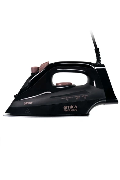 Arnica Flora 2000 UT61043 Siyah Rose 2000 W Buharlı Ütü