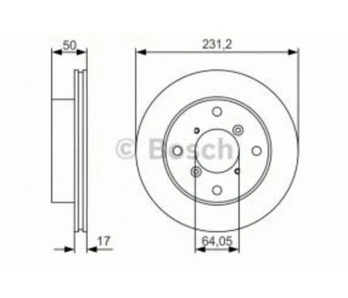 Bosch 0986479R96 0 Ön Fren Disk Aynası Havalı Suzuki Alto 1994-2002 Suzuki Swift 1989-2001 Justy 1.3 4wd 1995-2003 231mm 5531180f02 ürün görseli 1