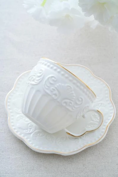 Acar Fiona Gold 6 Kişilik Kahve Fincan Takımı SYT-06059