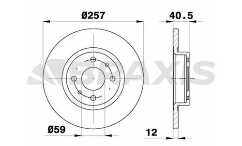 Braxis AE0012 Ae0012 Ön Fren Disk Aynası Brava Bravo I Marea Punto Tempra Tipo Alfa Romeo 145 146 257mm 60808872 ürün görseli 1