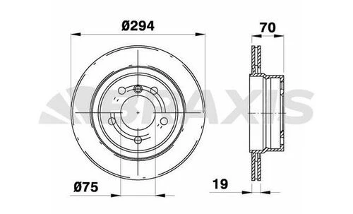 Braxis AD1055 Ad1055 Arka Fren Disk Aynası Bmw Z4 2.5sı 3.0si Df6033