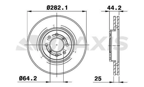 Braxis AE0781 Ae0781 Ön Fren Disk Aynası Mg Zr Zs 1.8ı 2.5ı 2.0td Sdb000440 ürün görseli