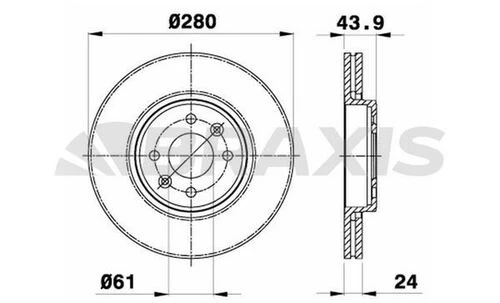 Braxis AE0013 Ae0013 Ön Fren Disk Aynası Havalı Captur Clio Iı Iıı Kangoo I Laguna I Megane I Iı Scenic I Iı Dokker Lodgy 7701207829