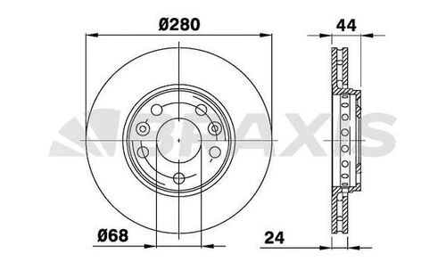 Braxis AE0064 Ae0064 Ön Fren Disk Aynası Fluence Megane Iıı Iv Scenic Iıı Laguna Iıı Duster 1.2 1.4 1.5dcı 1.6 2.0 5 Bıj 402060010r ürün görseli 1