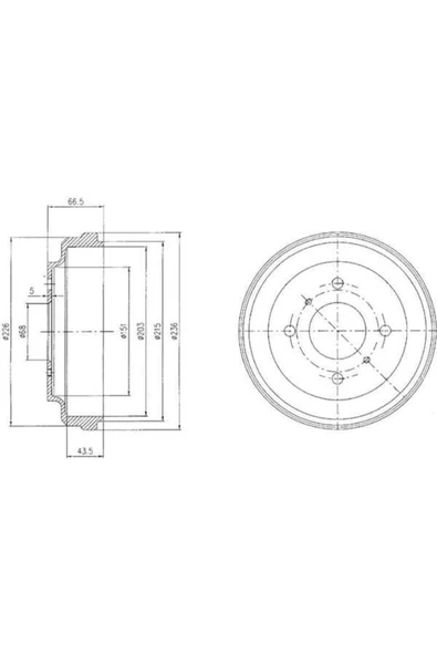 Delphi BF481 Bf481 Fren Kampanası Arka Nissan Almera 02/00 ürün görseli 1
