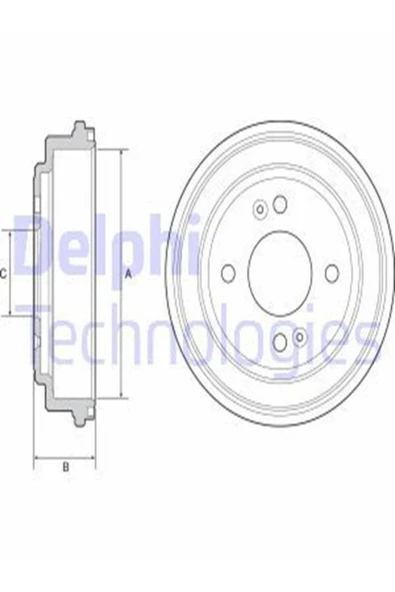 Delphi BF551 Bf551 Fren Kampana Arka 220-4 (HYUNDAİ: GETZ 02- BENZİNLİ) 584111c000 (WH791578) ürün görseli 1