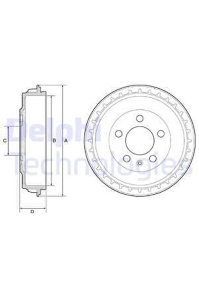 Delphi BF563 Bf563 Kampana (vw Polo 18- Seat Ibiza 18-)
