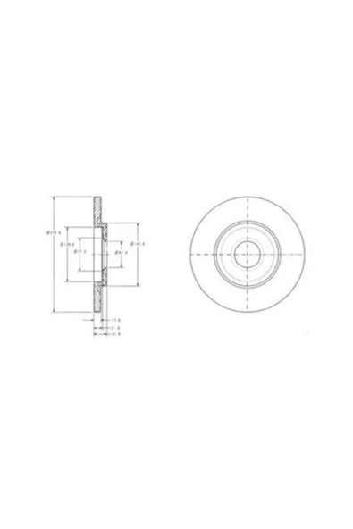 Delphi BG3421 FREN DİSKİ ÖN 301 12- PARTNER 96- / C-ELYSEE 12- C2 - 1