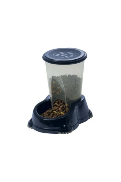 Smart Kedi Ve Köpek Saklamalı Mama Kabı Lacivert 1.5 Lt