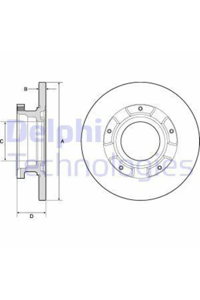 Delphi BG4673 Bg4673 Fren Diski Arka Tourneo Custom 12- Transit 13- Düz 288mm ürün görseli 1