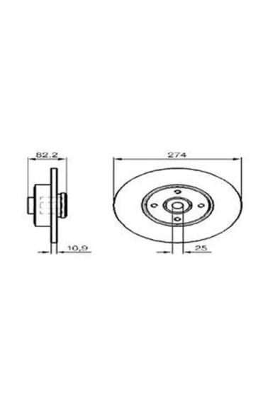 Delphi BG9029RS FREN DİSKİ ARKA MEGANE I SW 97- SCENIC I 99- RULM ürün görseli 1