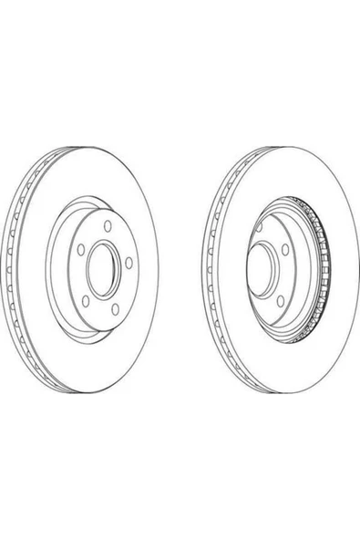 Ferodo DDF1225 Ddf1225 Fren Diski Ön Cmax 10- Cmax 03- Focus Iı 04- Focus Iıı 11- Kuga 08- Kuga 13- Tourneo ürün görseli 1