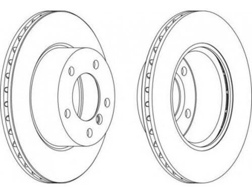 Ferodo DDF1228 FREN DİSKİ ÖN BMW 1 E87 04- ürün görseli 1