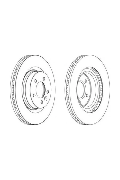 Ferodo DDF1432 Fren Dıskı Ön Takım Bmw 4,4 Dıscovery 3 04-09 - ürün görseli 1