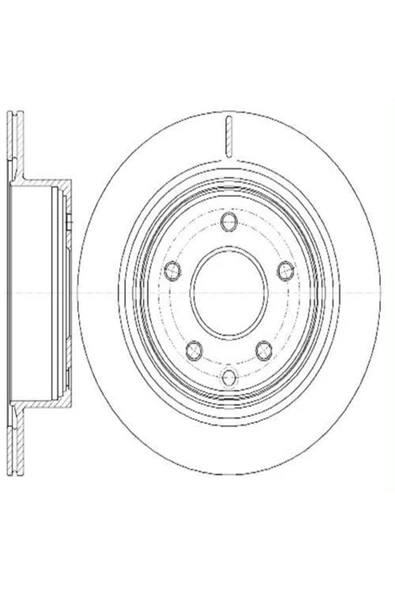 Ferodo DDF1579 FREN DİSKİ ARKA KOLEOS 08- / 300ZX 03- QASHQAI 07- ürün görseli 1