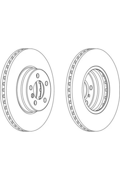 Ferodo DDF1436C -1 FREN DİSKİ ÖN ADET LANDROVER RANGE ROVER 4x4 02 ürün görseli 1