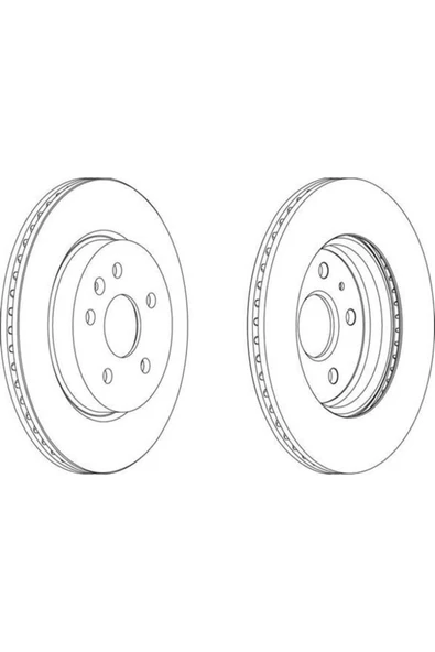 Ferodo DDF1805C FREN DİSKİ ARKA INSIGNIA 08- / 9-5 10- 17 JANT 18