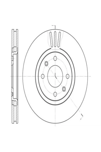 Ferodo DDF841 FREN DİSKİ ÖN 406 95- / XANTIA 93- HAVALI 283mm ürün görseli 1