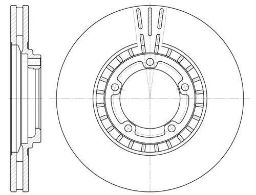 MGA 50248 FREN DİSKİ ÖN STAREX YM 03-08 H100 KAMYONET 04-11 HAVAL ürün görseli 1