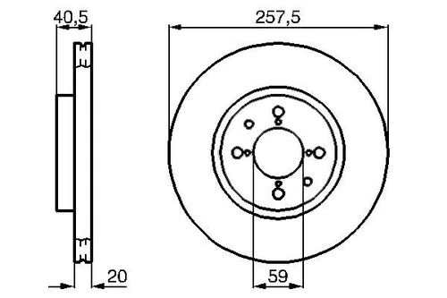 OPAR 51749124 OPAR FREN DİSKİ ÖN PALIO 96- ALBEA DOBLO 01- TEMPRA ürün görseli 1