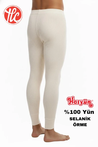 Hasyün 1001 Erkek %100 Avusturalya Yün Uzun Don İçlik - 4