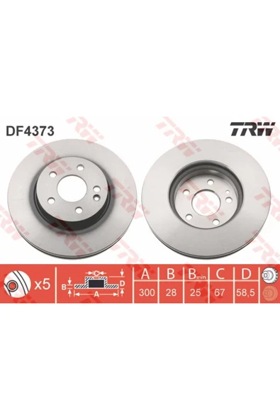 Fren Dıskı On Mercedes Vıto W639 W447 ürün görseli 1