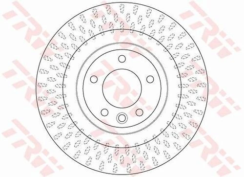 Trw Df6528s Fren Diski Arka Range Rover 13-range Rover Sport 14-discovery 5 17- Lr033302