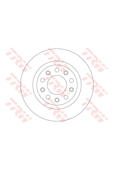 Fren Diski Arka Gıulıetta 10> Düz 264mm -df8070 ürün görseli 1