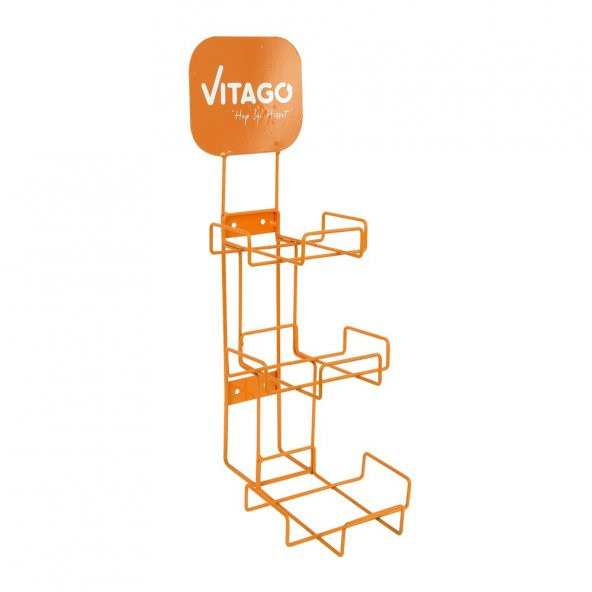 Eczanelere Özel 3lü Vitamin Display Standı (16lı Metal Stant)