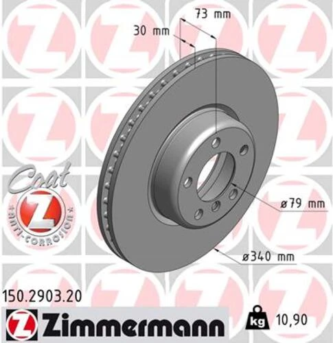Zimmermann 150.2903.20 Fren Diski Ön Bmw F20 F21 F22 F23 34116792223 ürün görseli