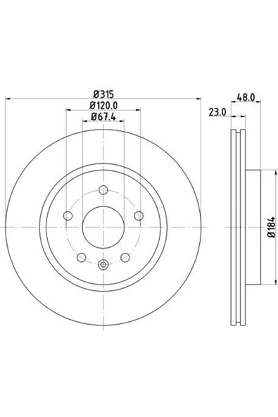 27588 Arka Fren Diski Insignia 08- 17'-18' ürün görseli 1