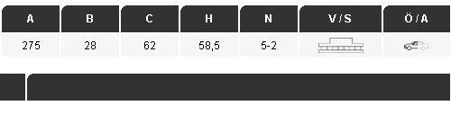 YAVUZSAN 34482 Fren Diski Ön Hilux 05- 275×28×62 5 Bijon ürün görseli 1