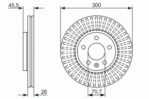 Yavuzsan 27669 Ön Fren Diski Astra J 09-aveo 11-cruze 09-16 İnç 300mm Ad 13502051