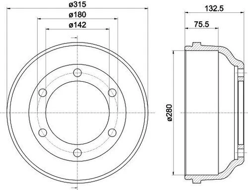 Yavuzsan 13286 Arka Kampana Transit V184 00-çift Teker 4041430 ürün görseli 1