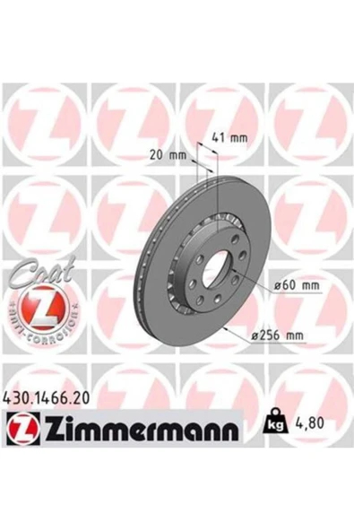 430.1466.20 Ön Fren Diski Astra F-vectra A-corsa B-ascona C-aveo-kalos 03 13 256x20x4dl ürün görseli