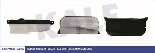 KALE 343805 OTO Radyatör  Radyatör Yedek Su Deposu Kapaksız Tucson Sportage Radyatör Ek Su Deposu ürün görseli