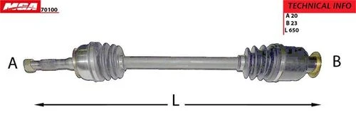 MGA 70100  Aks Komple Renault 11 7701348085 - 1