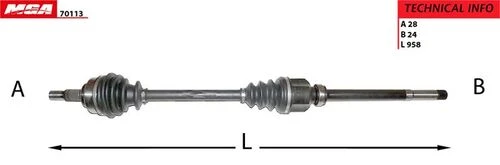 MGA 70113  Aks Sağ Scudo 06- ürün görseli