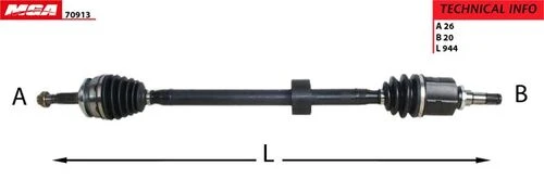 MGA 70913  Aks Sağ Corolla Uyumlu 13- ürün görseli