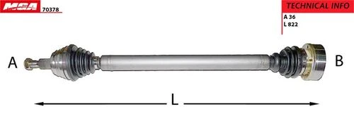 MGA 70378  AKS SAĞ GOLF IV BORA / TOLEDO / OCTAVIA 1.9 AGR ürün görseli