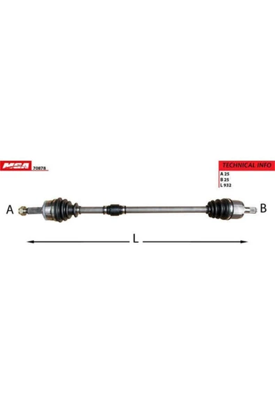 MGA 70878  Aks Sağ Absli Accent Blue 12-14 Mt ürün görseli 1