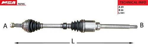 MGA 70795  AKS SAĞ QASHQAI 07-11 1.5 DCI ürün görseli