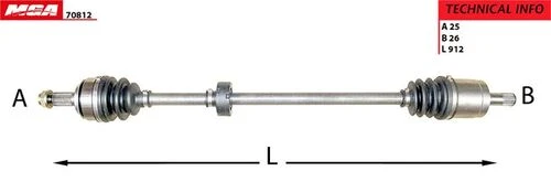 MGA 70812 HONDA CIVIC 07-11 SEDAN SAĞ AKS OTOMATİK ürün görseli