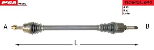 MGA 70305  AKS SAĞ BIPPER / NEMO 07- 1.4 HDI ürün görseli